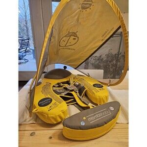 MamboBaby Yellow Air Free Float With Canopy And Detachable Footrest